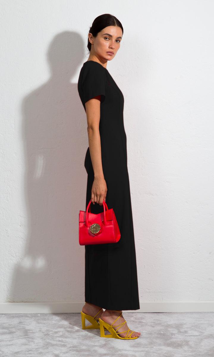 Sara Battaglia Slit Dress In Linea