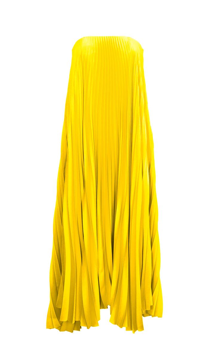 Sara Battaglia Plissé Dress Pezzi Unici