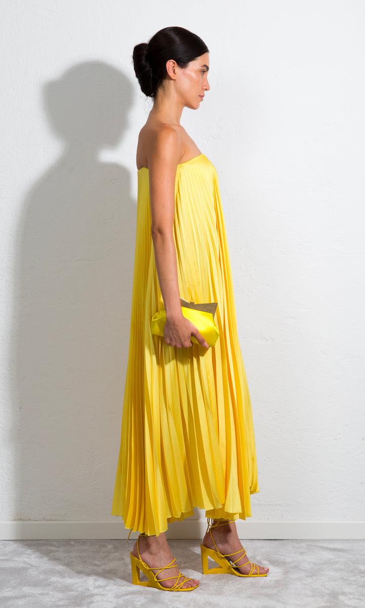 Sara Battaglia Plissé Dress Pezzi Unici