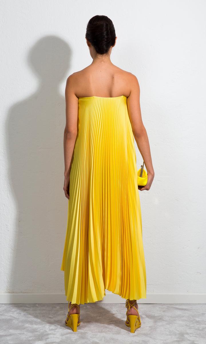 Sara Battaglia Plissé Dress Pezzi Unici
