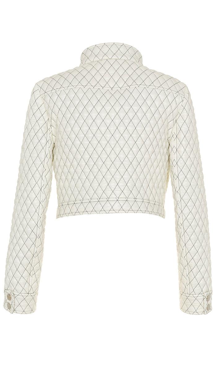 Sara Battaglia Quilted bomber 2025