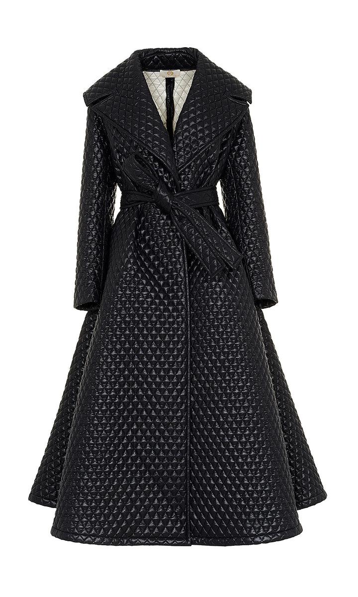 Sara Battaglia Quilted Coat Offerte speciali
