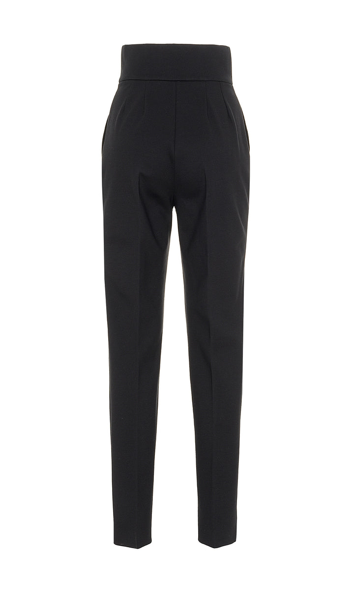 Sara Battaglia High waist cigarette pants Prezzo Ridotto