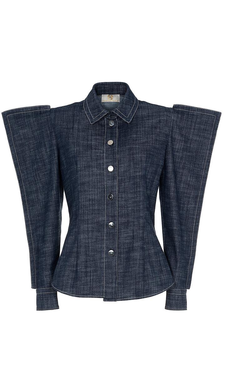 Sara Battaglia Squared wings shirt Offerte