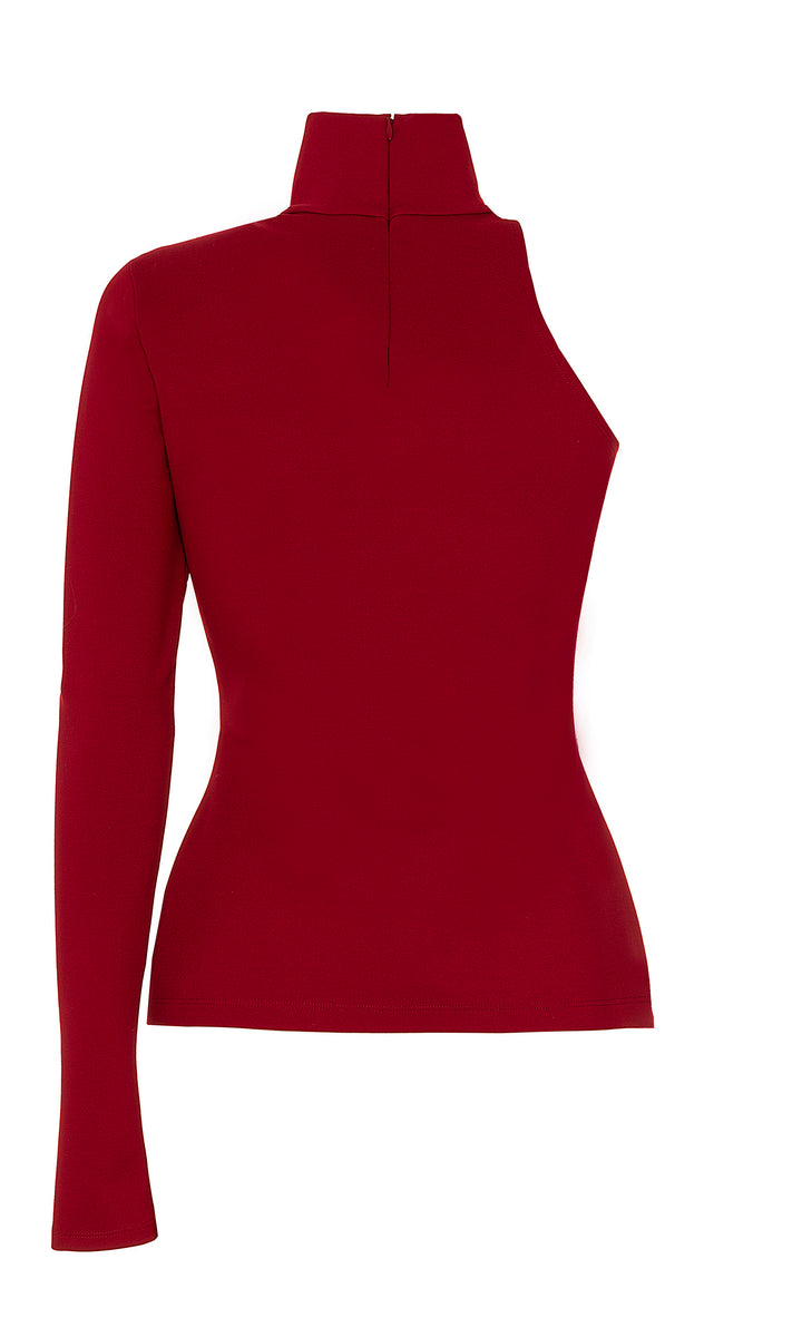 Sara Battaglia One shoulder jersey top Vendite Flash