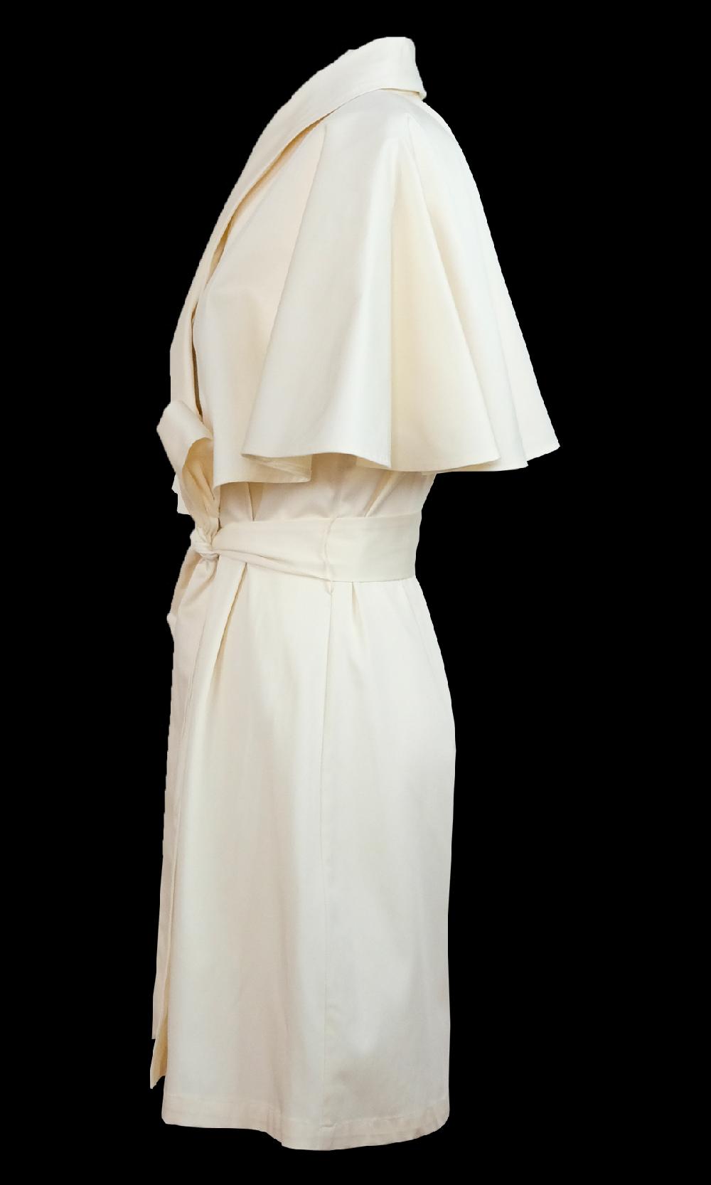 Sara Battaglia Cape Mini Dress In Linea