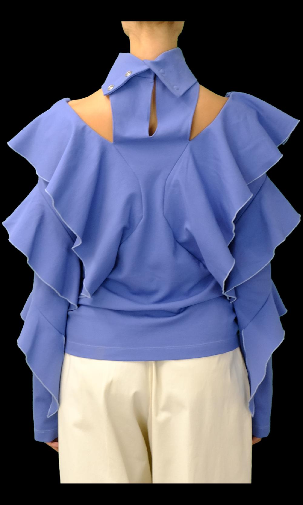 Sara Battaglia Ruffles Top Saldi Di Fabbrica