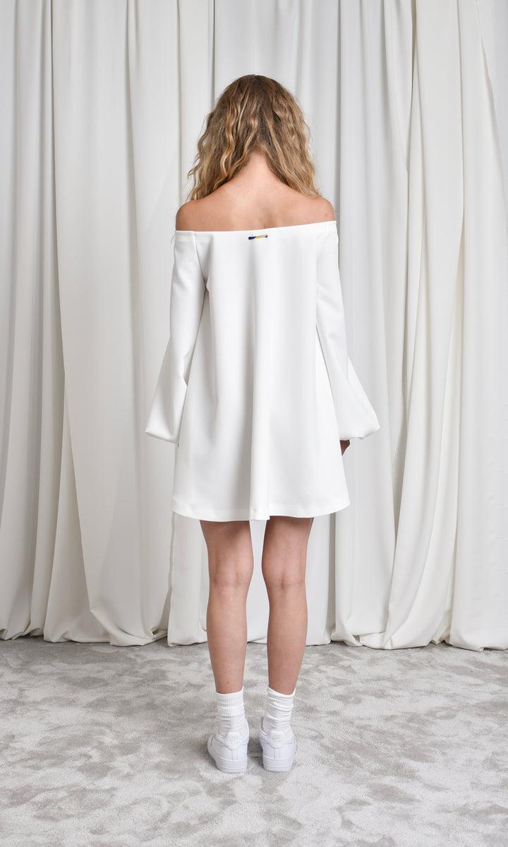 Sara Battaglia Neckline mini dress Consegna Veloce