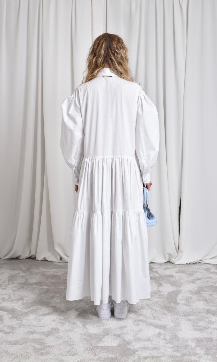 Sara Battaglia Maxi chemisier dress Promozione Limitata