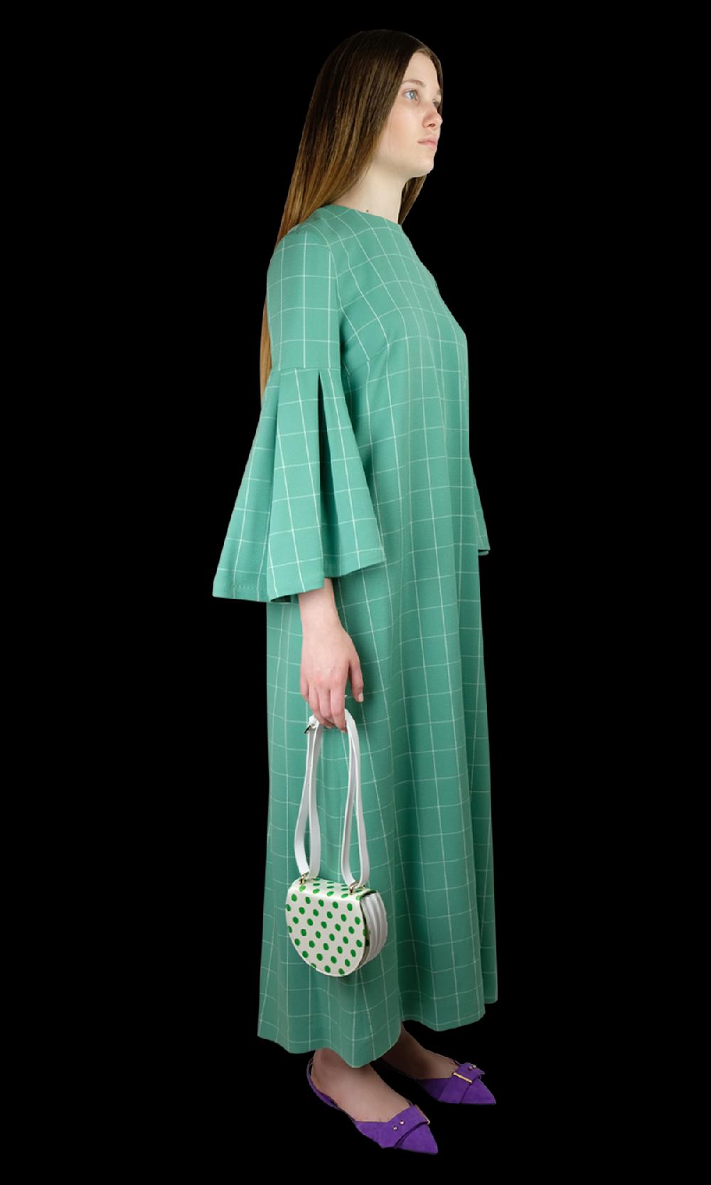 Sara Battaglia Salvia Dress Saldi