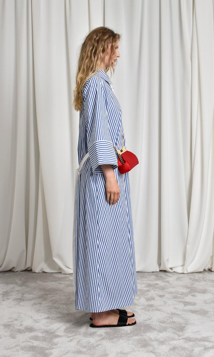 Sara Battaglia Long Chemisier Dress Vendite Flash