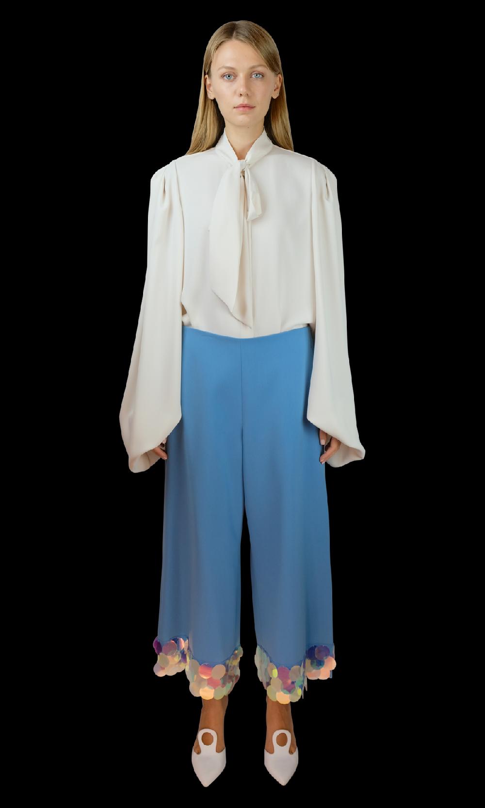 Sara Battaglia Sequins Pants Economico