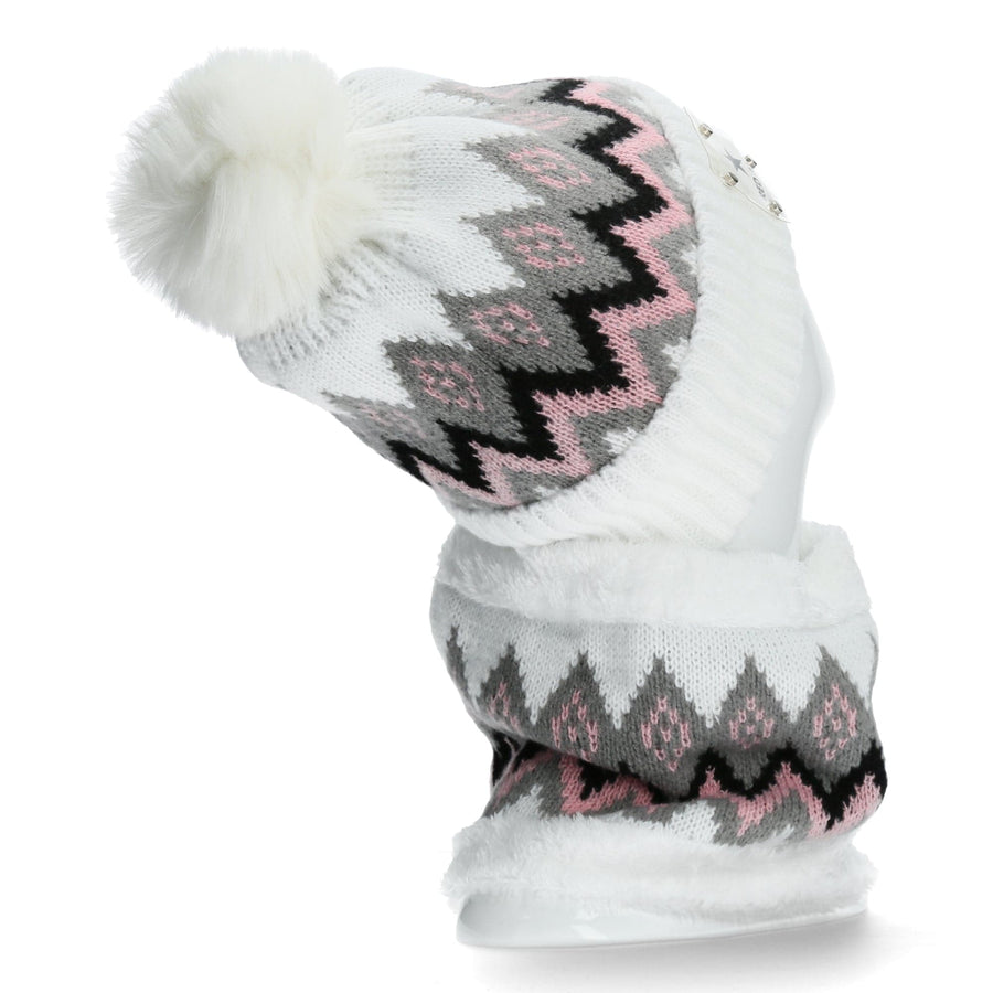 Scarpe Vita Duo Bonnet et cache cou blanc à motifs 2025