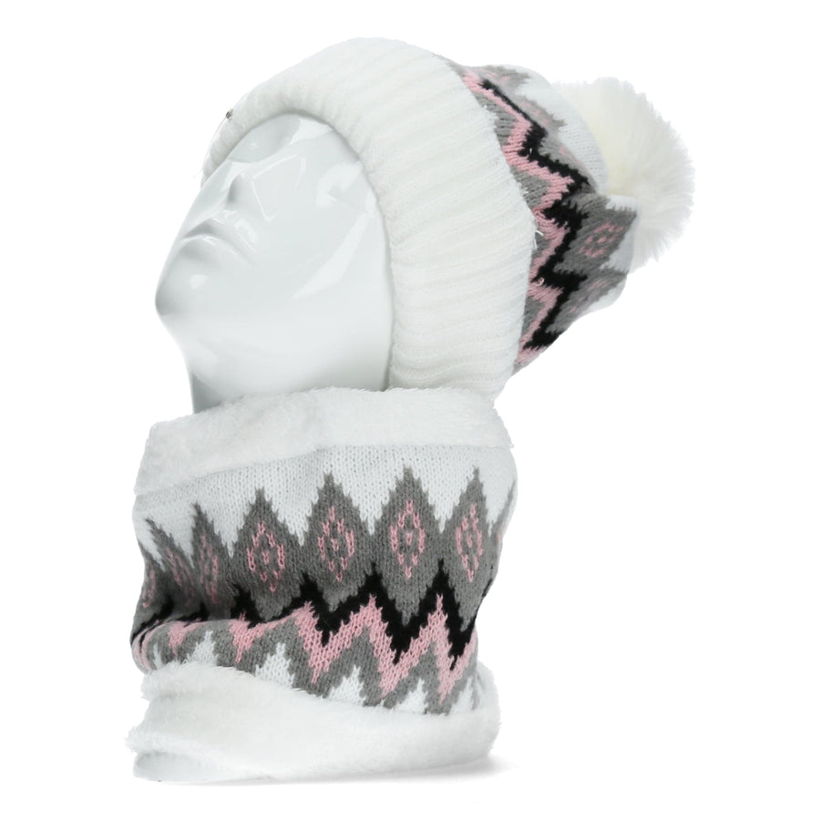 Scarpe Vita Duo Bonnet et cache cou blanc à motifs 2025