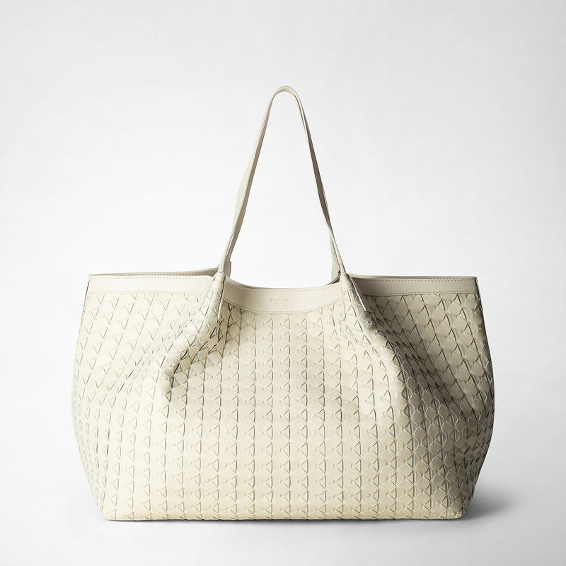 Serapian Tote bag secret in mosaico panna 2025