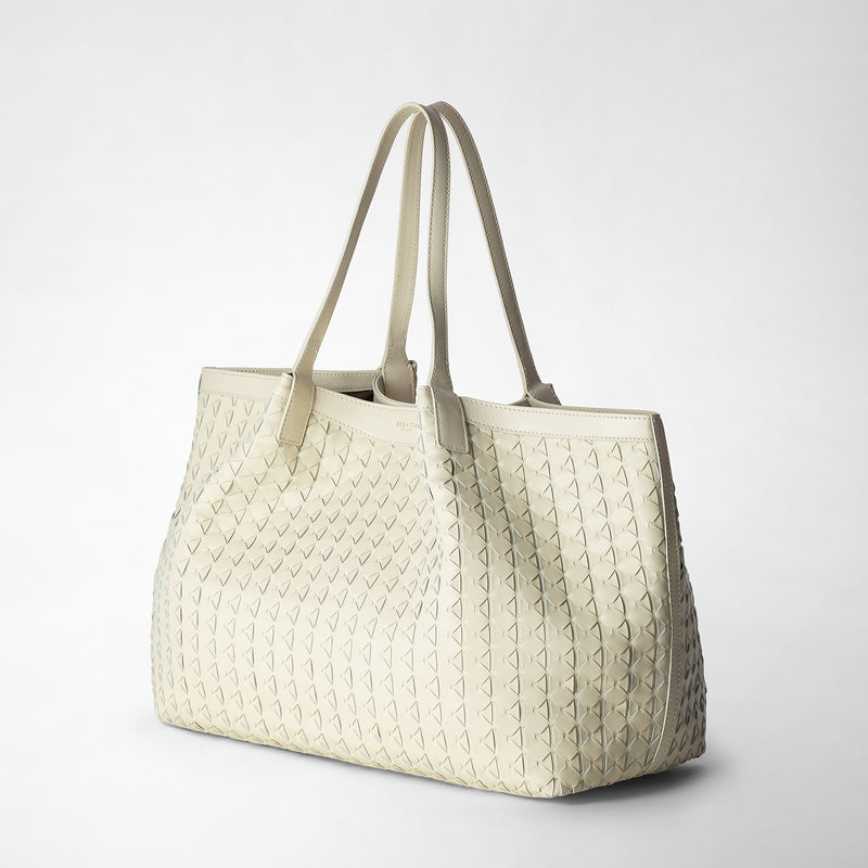 Serapian Tote bag secret in mosaico panna 2025