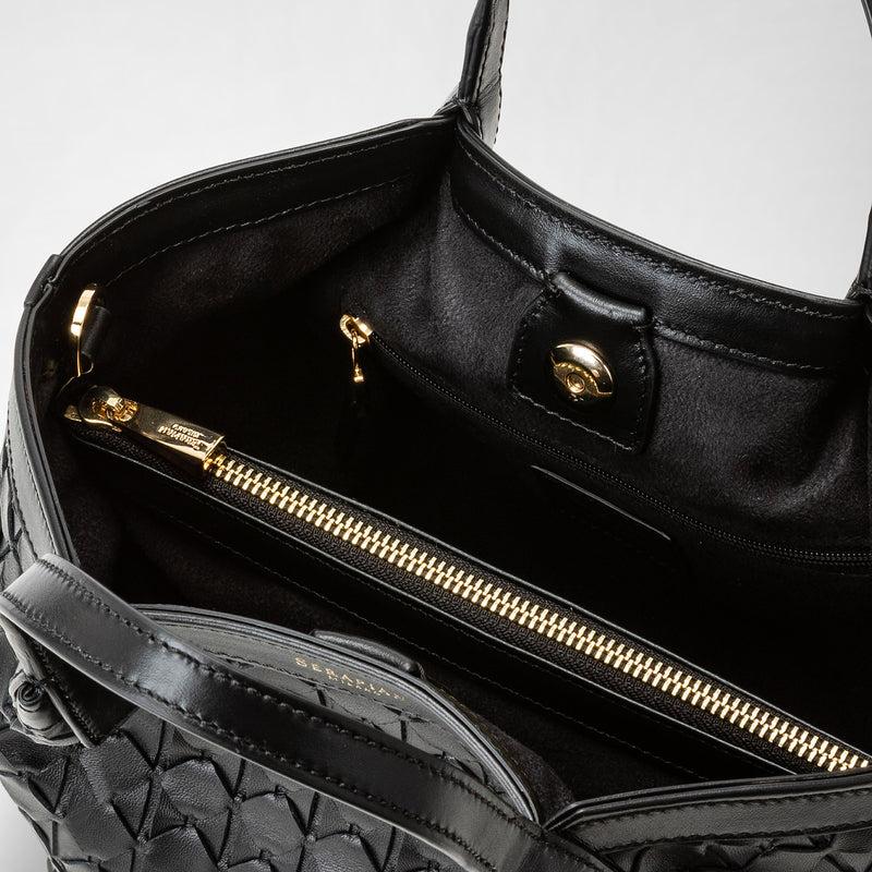 Serapian Borsa secret mini in mosaico nero Nuovi prodotti
