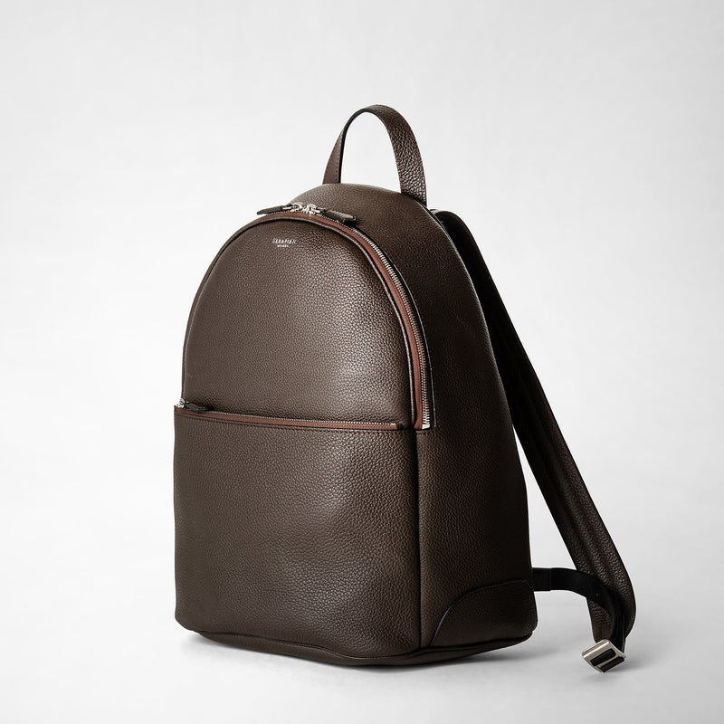 Serapian Backpack in cachemire leather espresso Liquidazione
