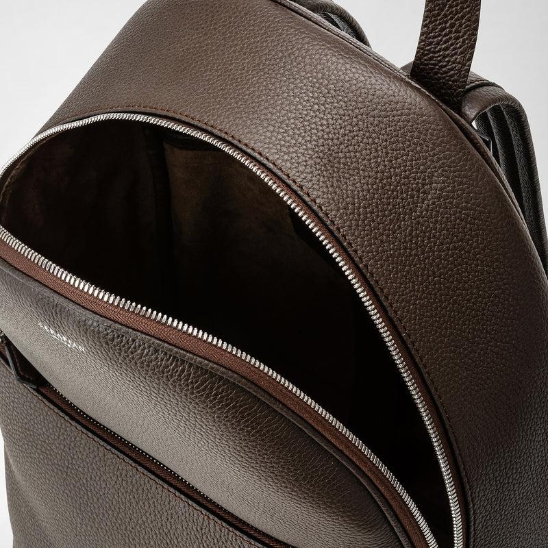 Serapian Backpack in cachemire leather espresso Liquidazione
