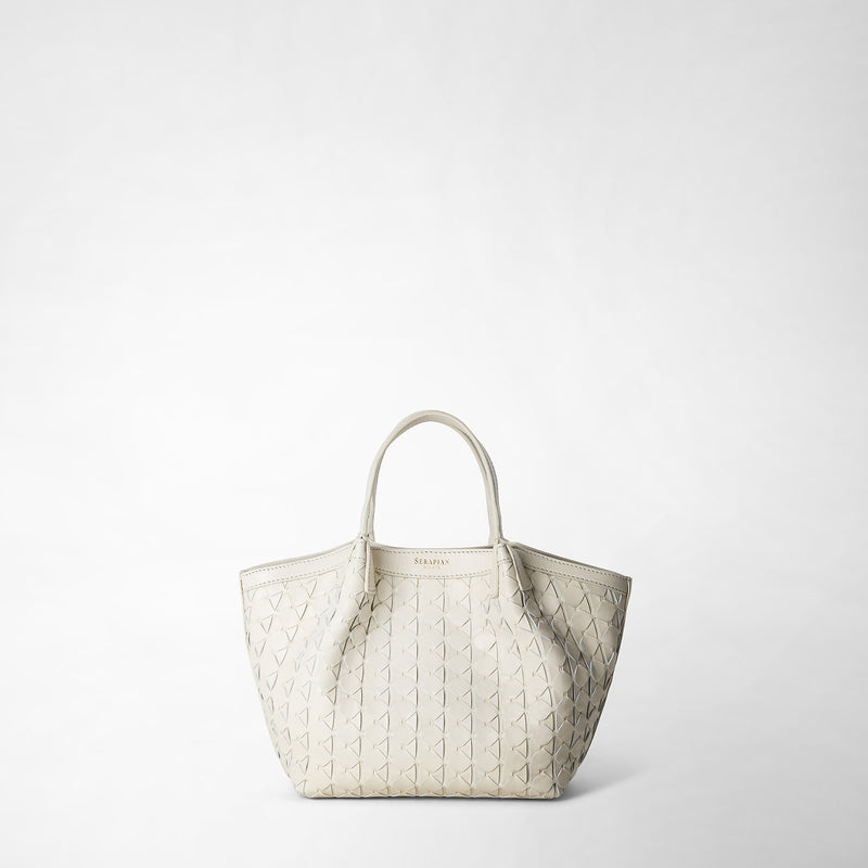 Serapian Borsa secret mini in mosaico panna Promozione Limitata