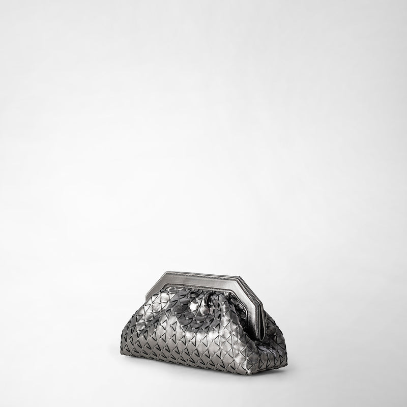 Serapian Secret clutch bag in mosaico ruthenium Saldi Di Fabbrica