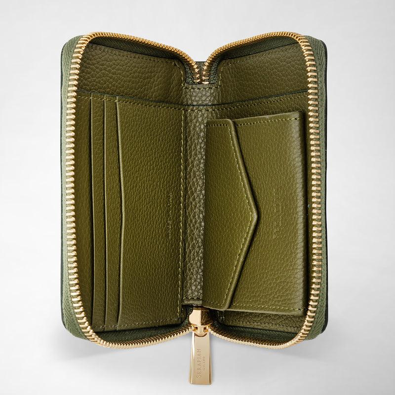 Serapian PORTAFOGLIO MINI CON ZIP IN PELLE RUGIADA Offerta settimanale