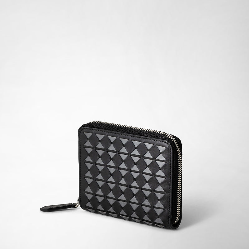 Serapian PORTAFOGLIO MINI CON ZIP IN MOSAICO Vendita Calda