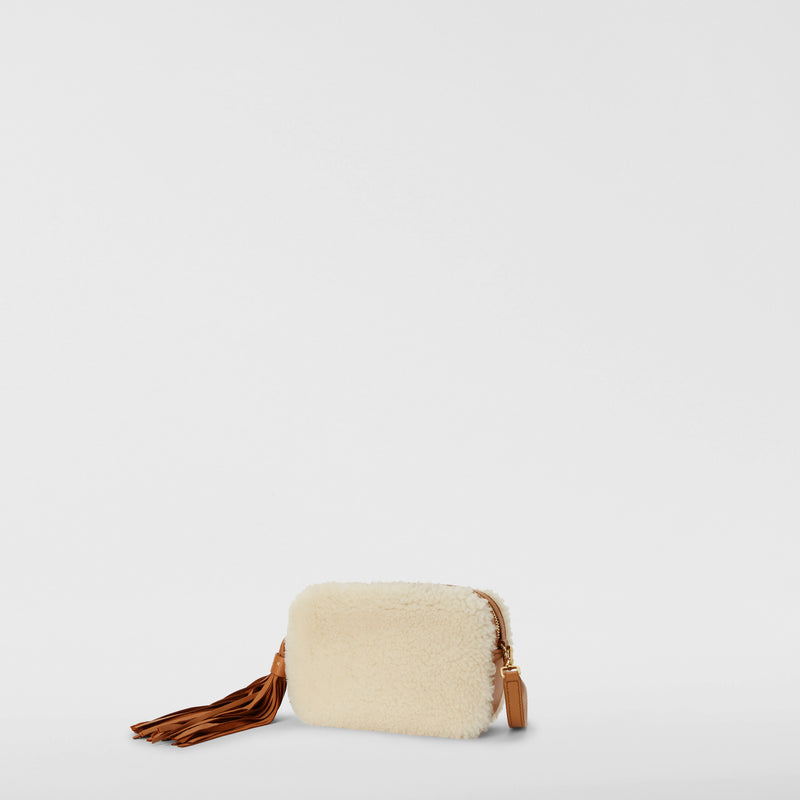 Serapian BORSA MINI IN SHEARLING Vendita Economica