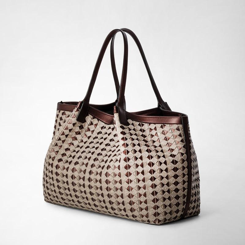 Serapian TOTE BAG SECRET IN LANA E MOSAICO Negozio