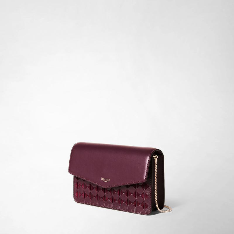 Serapian CLUTCH CON CATENA IN MOSAICO Nuova