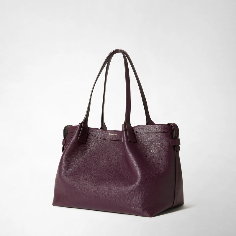 Serapian TOTE BAG SECRET PICCOLA IN PELLE RUGIADA Convenienza