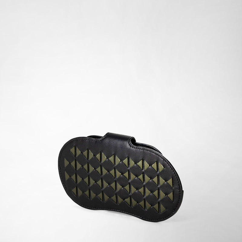 Serapian Glasses holder in mosaico eclipse black moss green Acquista Ora