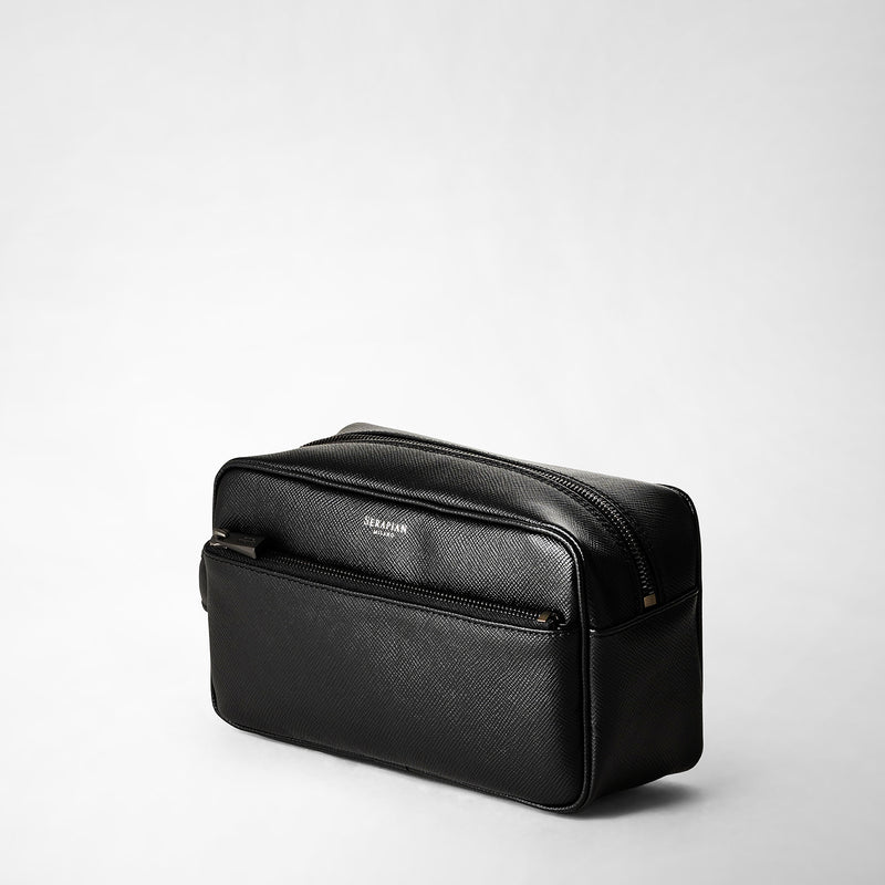 Serapian Wash bag recycled twill evoluzione eclipse black Presa