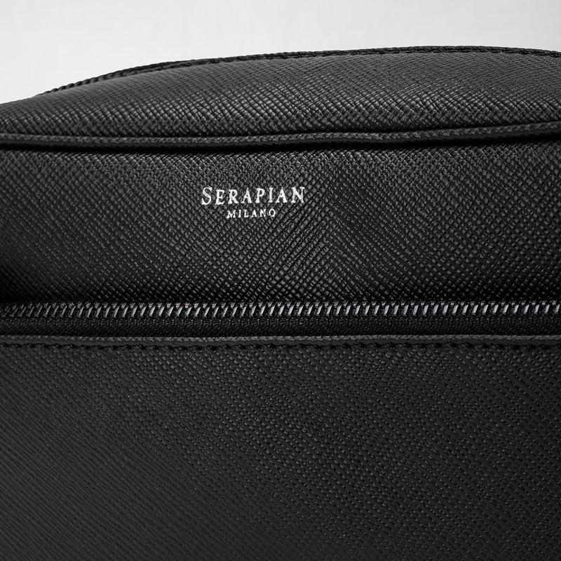 Serapian Wash bag recycled twill evoluzione eclipse black Presa