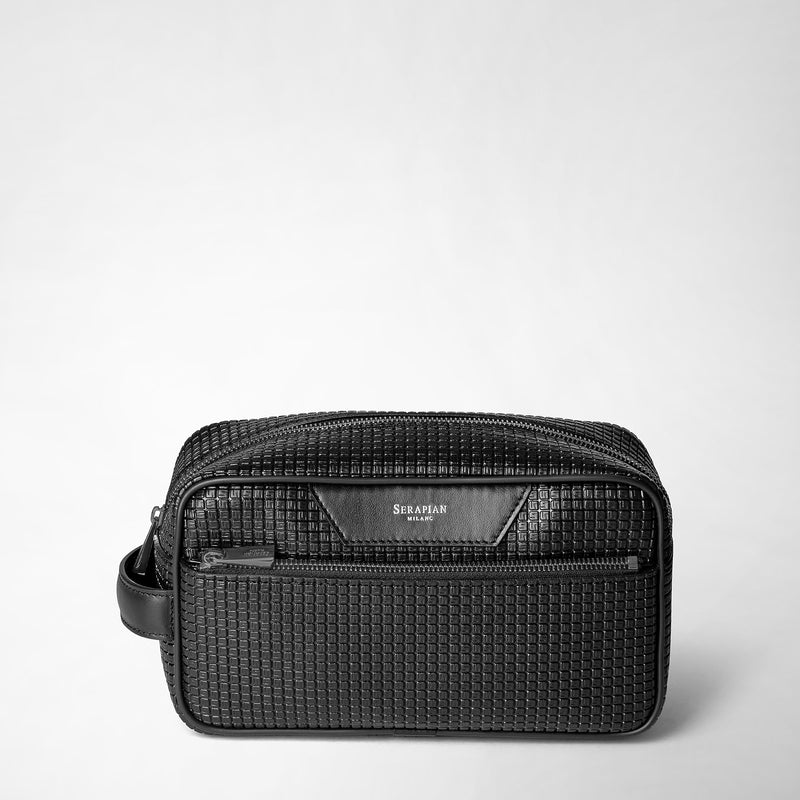 Serapian Trousse da bagno in stepan nero-nero eclissi Offerta