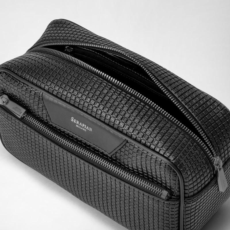 Serapian Trousse da bagno in stepan nero-nero eclissi Offerta