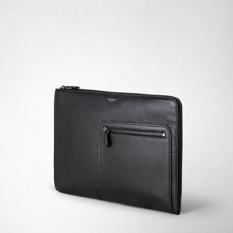 Serapian Custodia per laptop 14 in pelle cachemire Latest fashion