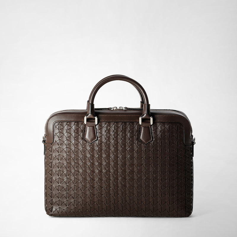 Serapian BORSA BUSINESS EXTRA SLIM IN MOSAICO Grandi sconti