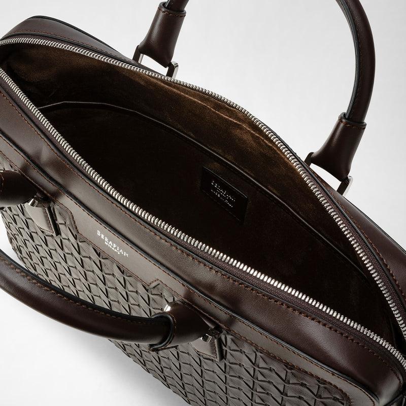Serapian BORSA BUSINESS EXTRA SLIM IN MOSAICO Grandi sconti