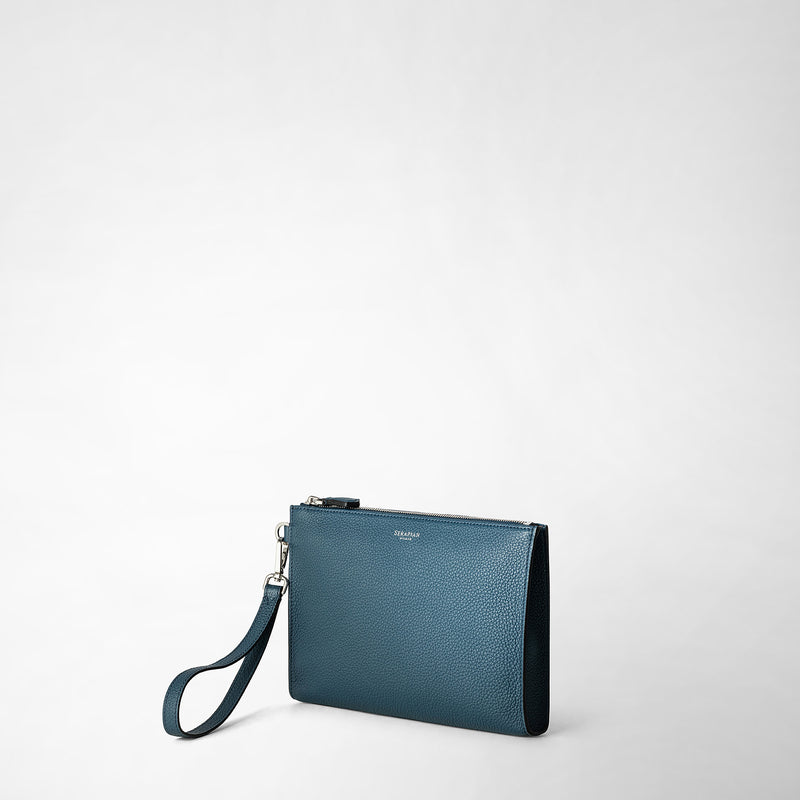 Serapian POCHETTE CON ZIP IN PELLE CACHEMIRE Ultimo giorno
