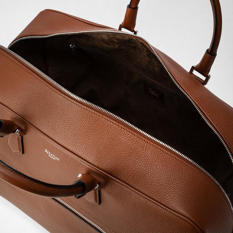 Serapian WEEKENDER MEDIA IN PELLE CACHEMIRE Super sconto