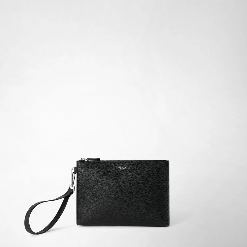 Serapian POCHETTE CON ZIP IN PELLE CACHEMIRE 2025