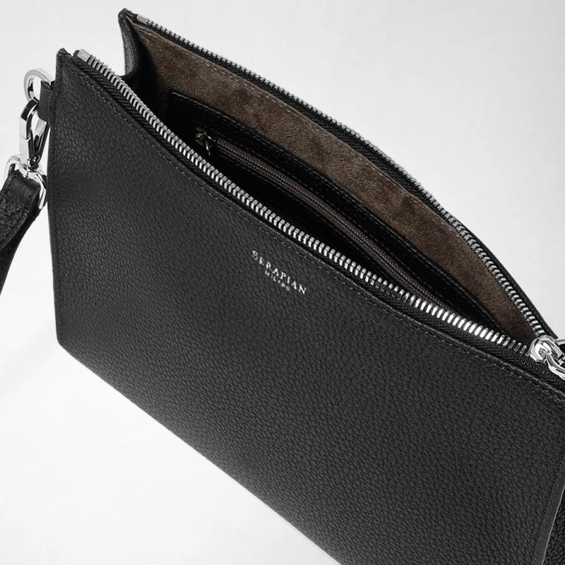 Serapian POCHETTE CON ZIP IN PELLE CACHEMIRE 2025
