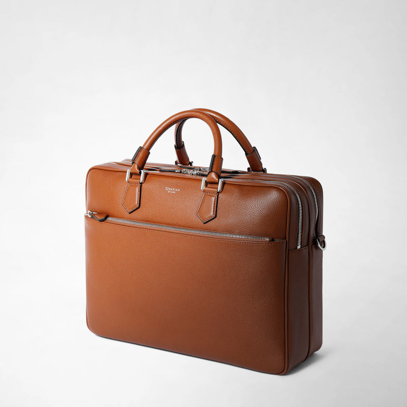 Serapian BORSA BUSINESS GRANDE IN PELLE CACHEMIRE Italia