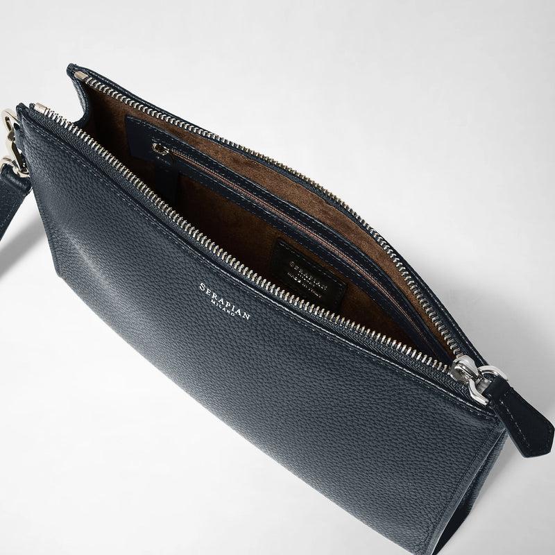 Serapian POCHETTE CON ZIP IN PELLE CACHEMIRE Promozione Limitata