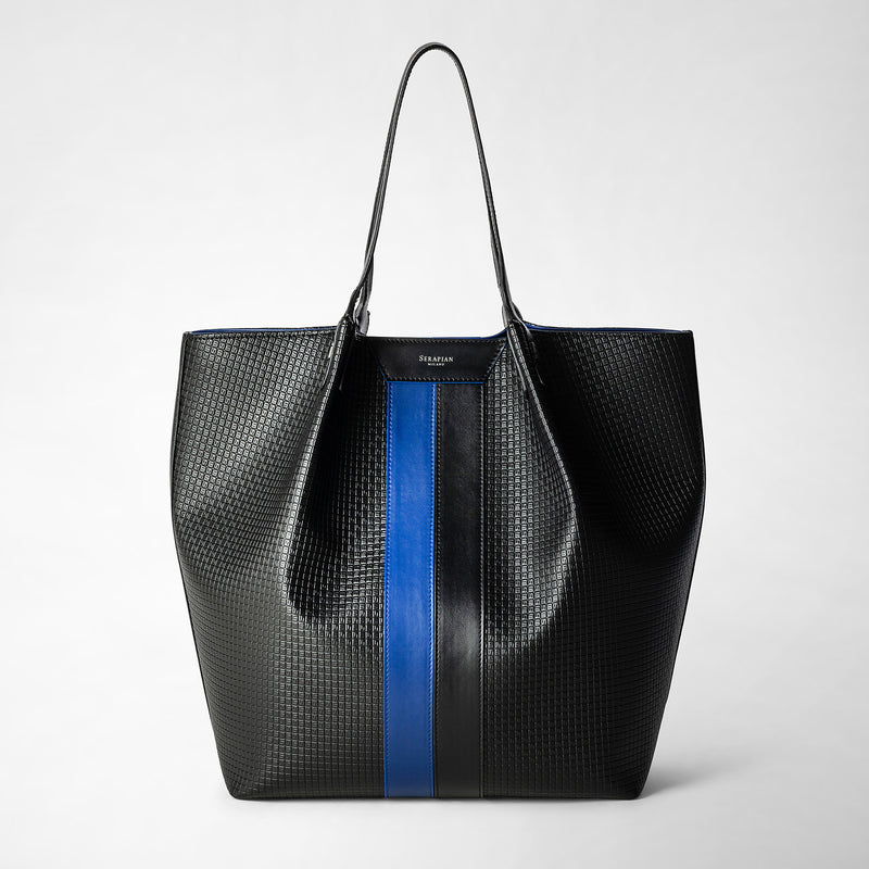Serapian VERTICAL SECRET TOTE BAG IN STEPAN Prezzo Ridotto