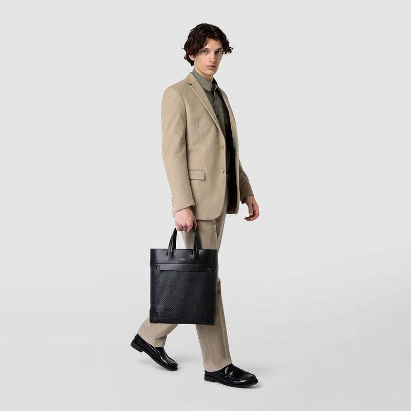 Serapian TOTE BAG VERTICALE IN STEPAN 72 Sottocosto