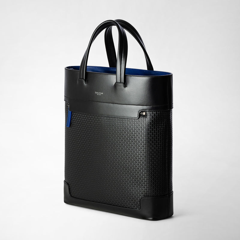 Serapian TOTE BAG VERTICALE IN STEPAN 72 Sottocosto