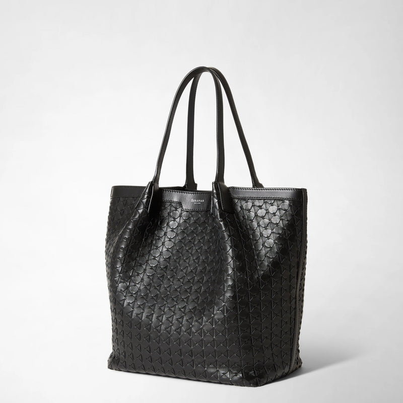 Serapian VERTICAL SECRET TOTE BAG IN MOSAICO Presa