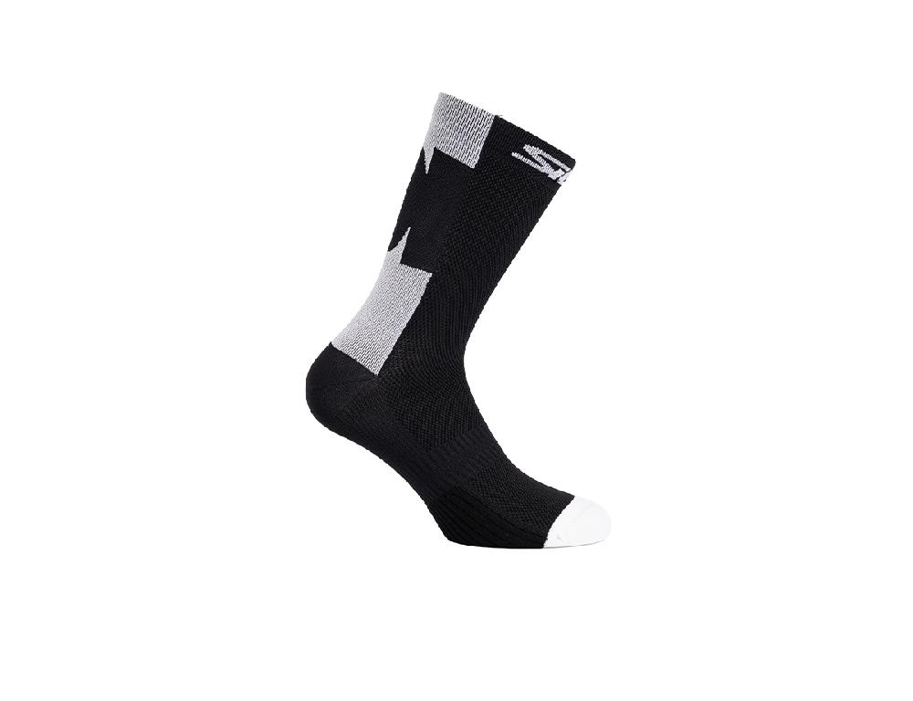 Sidi CALZINI CONFUSUM - 18 CM - black/white / Regular / 35/39 Black Friday Prezzi